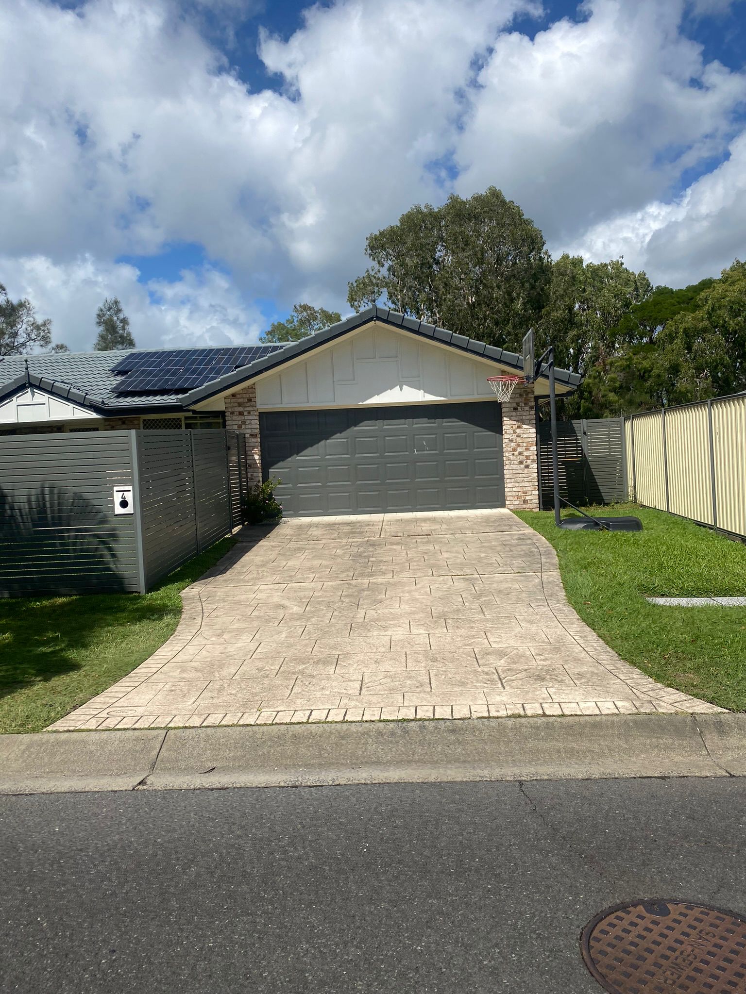 Driveway before